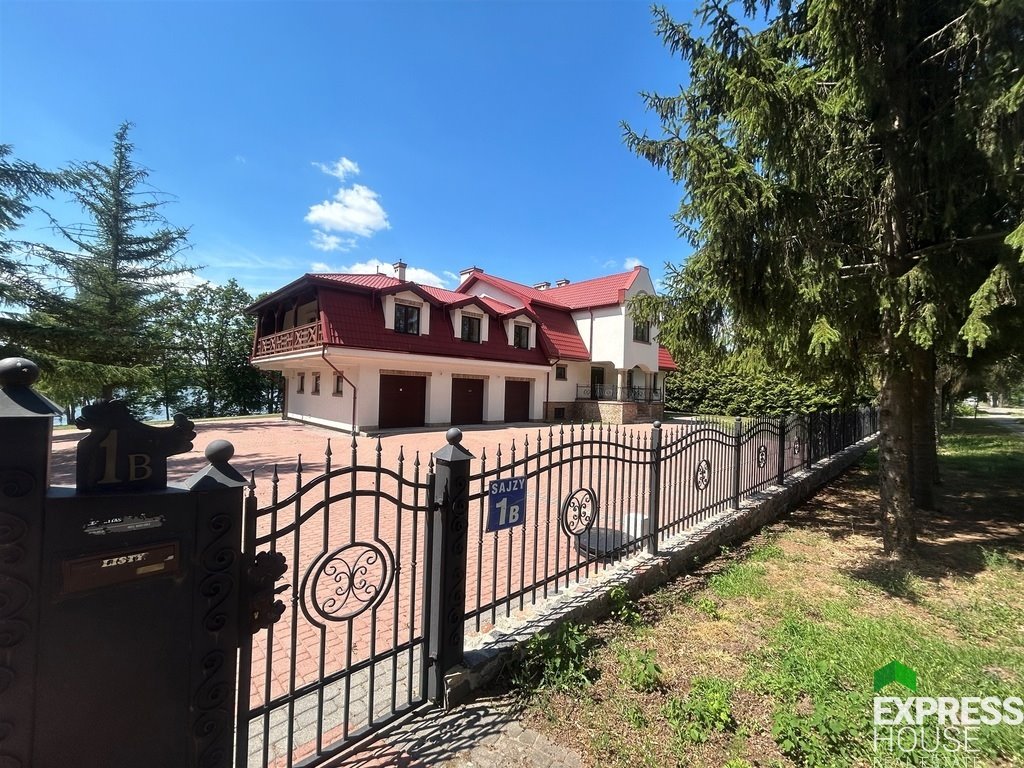 Pensjonat nad Jeziorem Łaśmiady 700 m2, 12 pokoi, własna linia brzegowa Sajzy  700m2 Foto 1