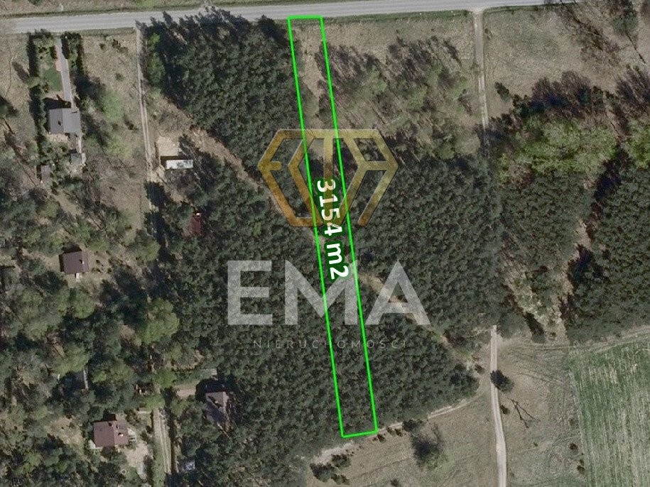 Działka 3154 m² pod dom w Przybynowie (blisko natury) Przybynów, Ostrowska  3 154m2 Foto 1