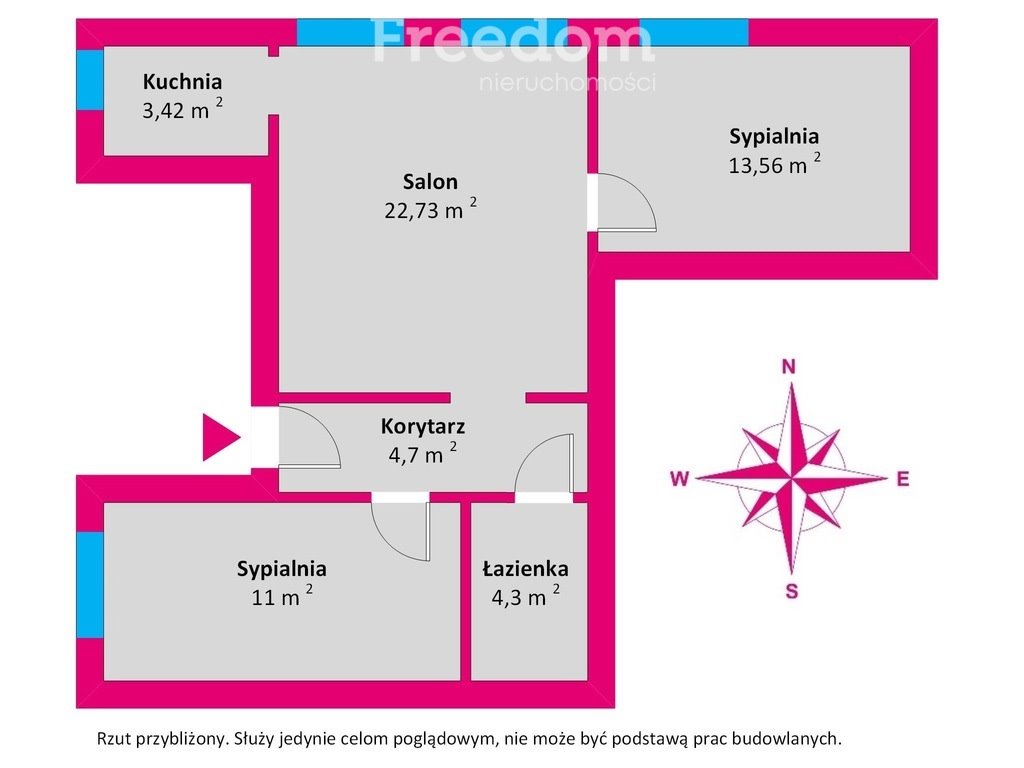 Mieszkanie trzypokojowe na sprzedaż Kościerzyna, Jeziorna  60m2 Foto 5