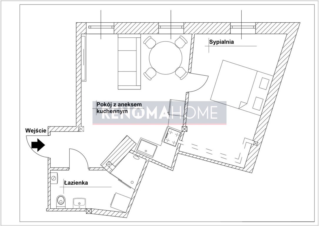 Mieszkanie dwupokojowe na sprzedaż Świdnica  42m2 Foto 11