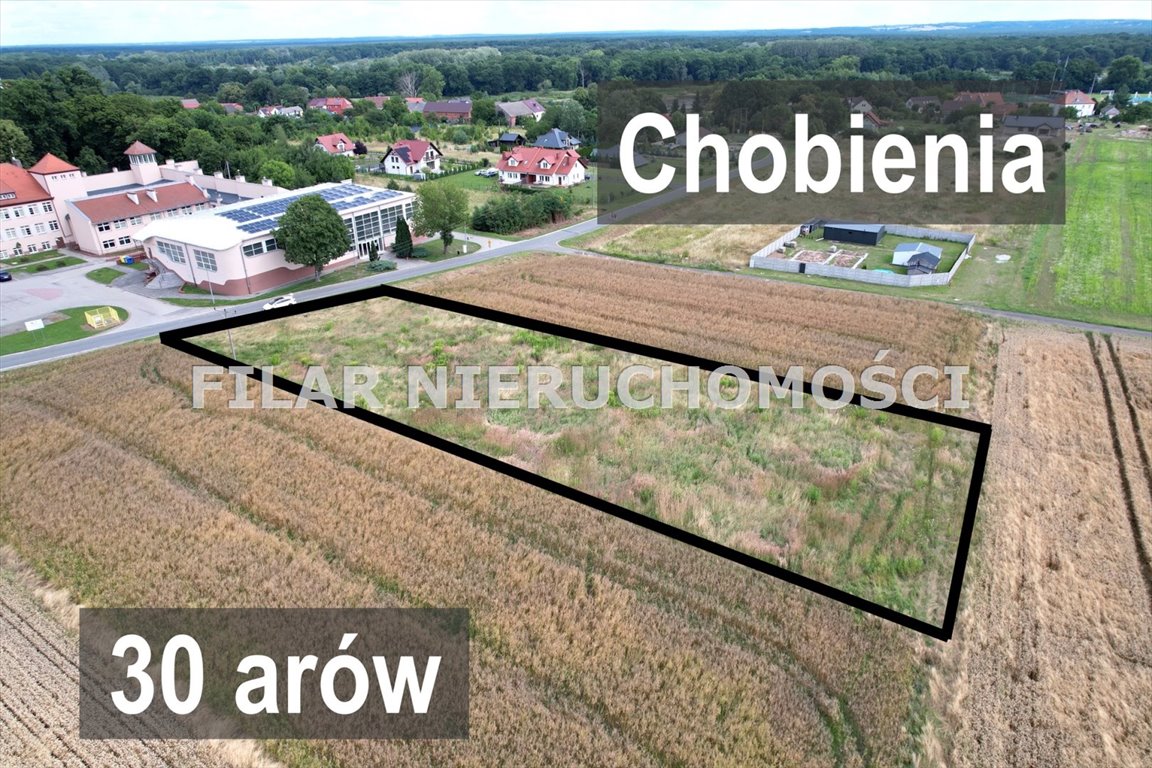 Działka 30 arów w Chobieni - blisko natury i infrastruktury Chobienia  2 986m2 Foto 1