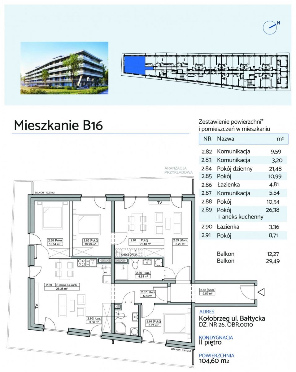 Mieszkanie na sprzedaż Kołobrzeg, Bałtycka  104m2 Foto 4