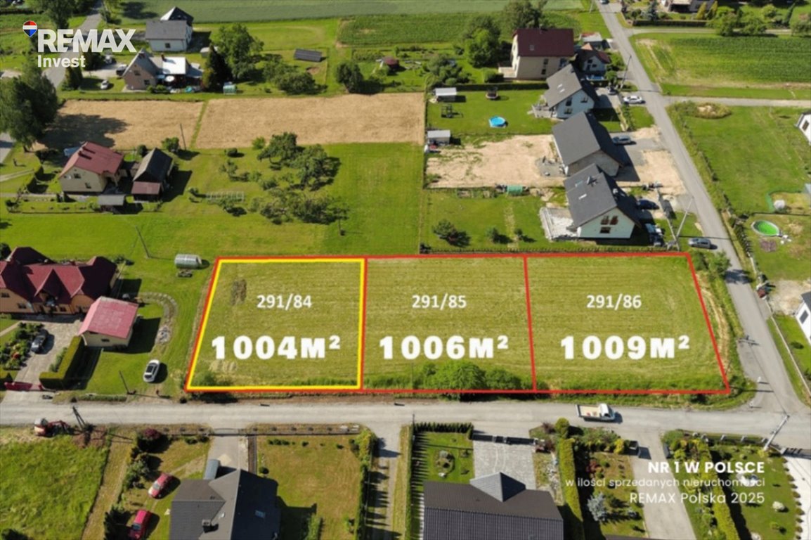 Działka 1004 m² z pełnym uzbrojeniem - idealny kwadrat Pogwizdów, Zachodnia  1 004m2 Foto 1