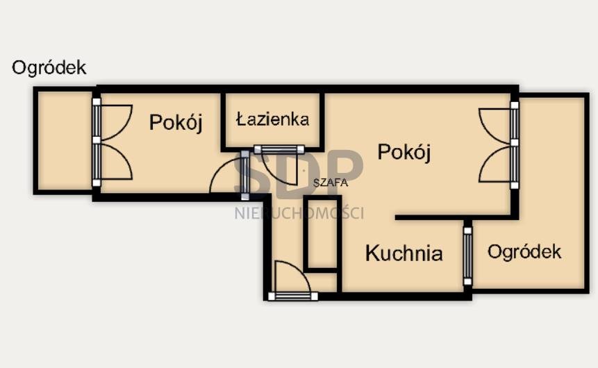 Mieszkanie dwupokojowe na sprzedaż Wrocław, Fabryczna, Gądów, ok.Bajana/Astry  52m2 Foto 7