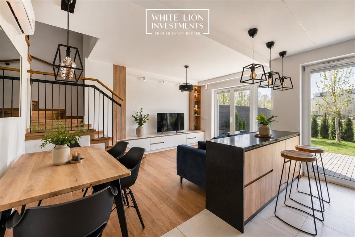 Segment w Wilanowie z ogrodem i garażem, 134,65 m² Warszawa, Wilanów, Wiedeńska  135m2 Foto 1