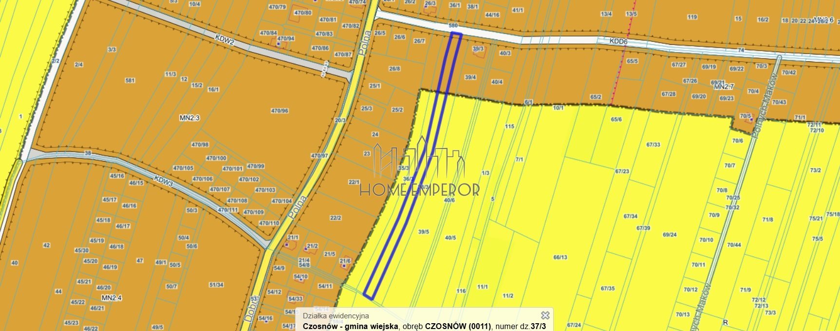 Działka budowlana na sprzedaż Czosnów, Polna  4 130m2 Foto 1