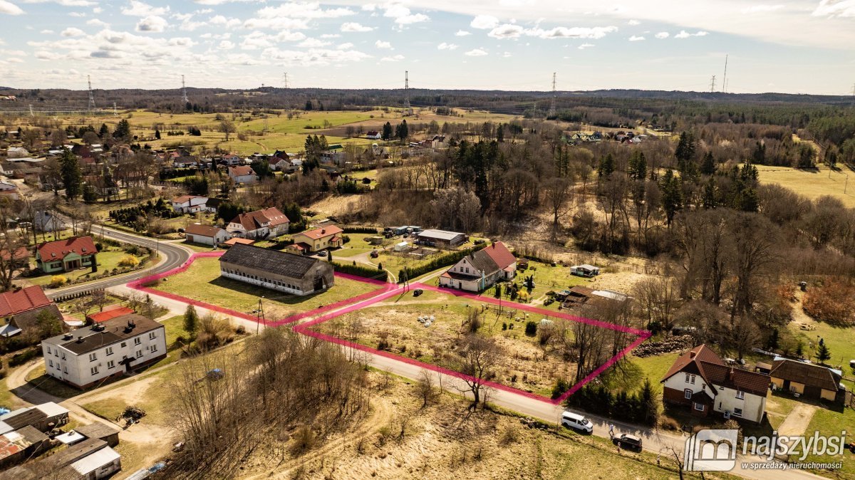 Działka 6000 m² z budynkiem, media, do adaptacji: Żydowo