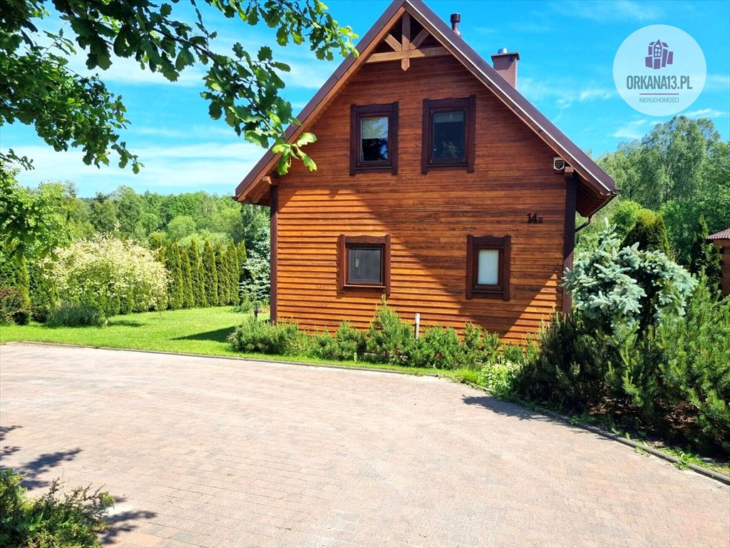 Urokliwy dom z drewna modrzewiowego 65 m2 z tarasem Rentyny, Rentyny  65m2 Foto 1