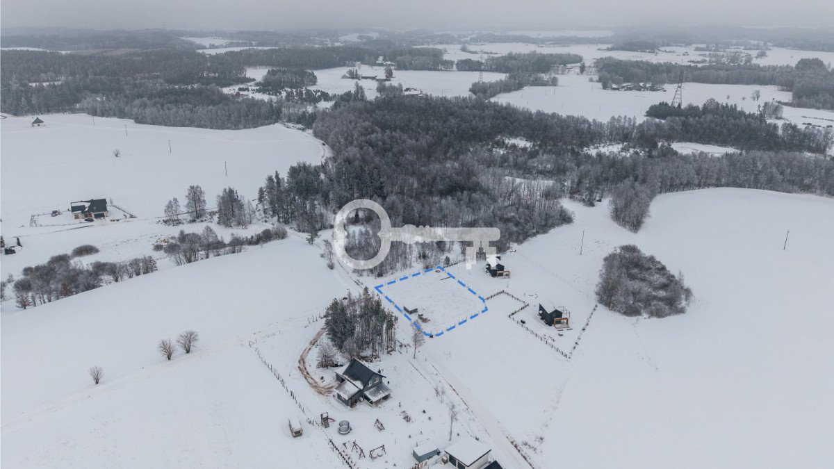 Działka z projektem i uzbrojeniem, 1396 m2, las Łebno, Łebińskich  1 396m2 Foto 1