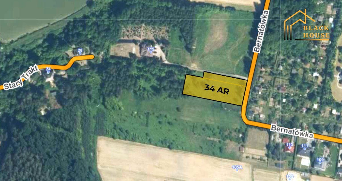 Działka gospodarstwo rolne na sprzedaż Dys, Bernatówka, Bernatówka  3 444m2 Foto 1