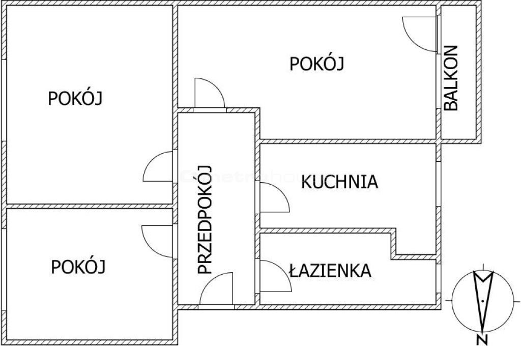 Mieszkanie trzypokojowe na sprzedaż Szczecin, Asnyka  72m2 Foto 11