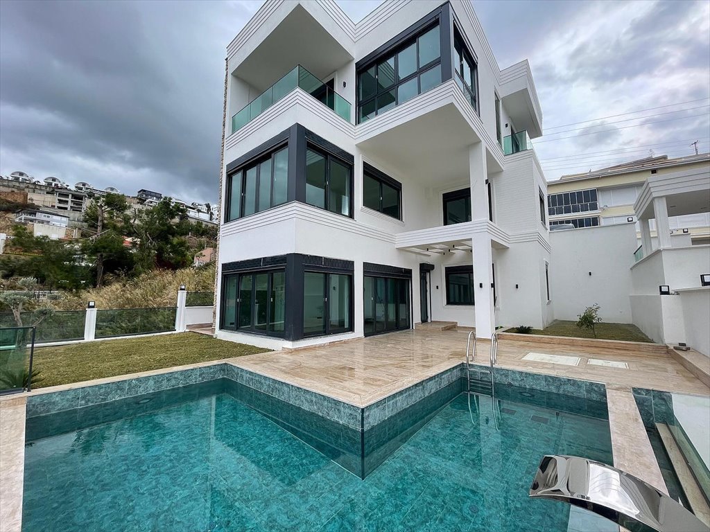 Luksusowa willa z panoramicznym widokiem na morze i miasto Turcja, Alanya, Kargıcak, Alanya, Antalya  220m2 Foto 1
