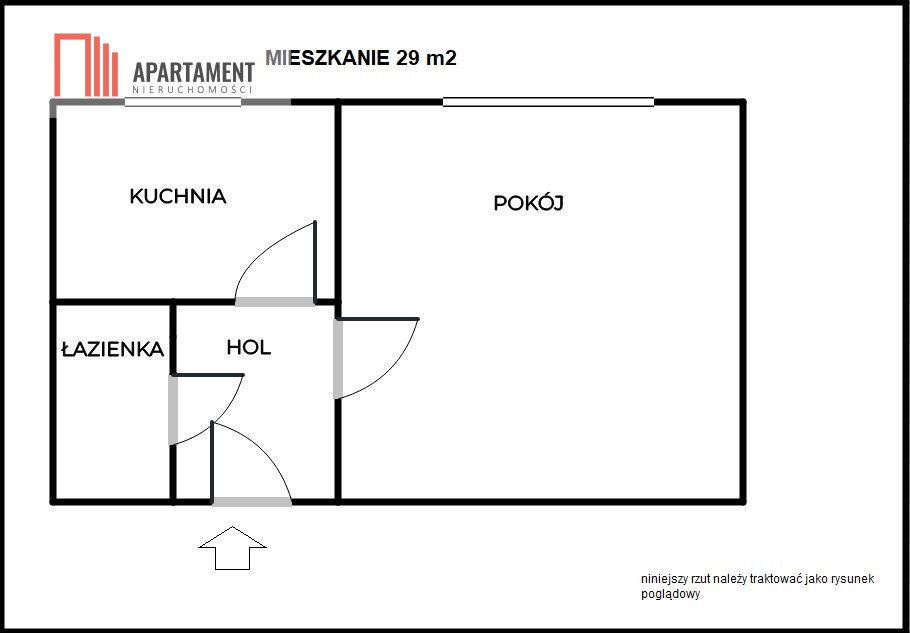 Kawalerka na sprzedaż Mały Mędromierz  32m2 Foto 6