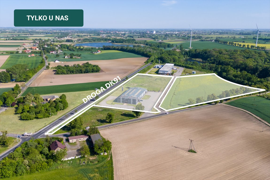 Przemysłowa działka i nowoczesny budynek z halą na sprzedaż Głuchowo  2 631m2 Foto 1