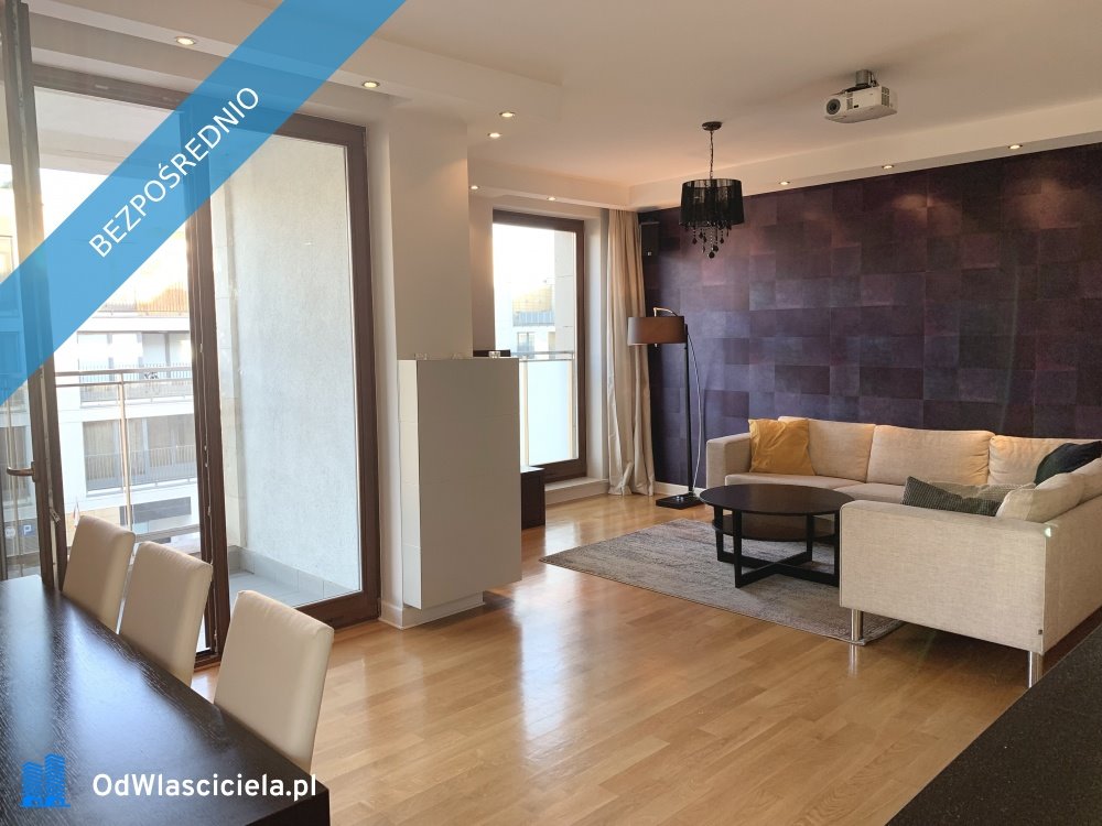 Wynajem 95 m2 w Wilanowie, nowoczesny apartament z garażem Warszawa, Wilanów, Sarmacka  95m2 Foto 1