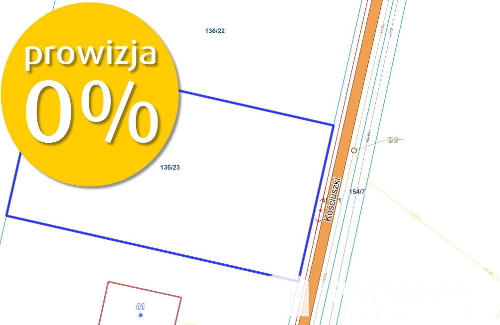 Działka budowlana na sprzedaż Ostrówek, Kościuszki  1 841m2 Foto 2