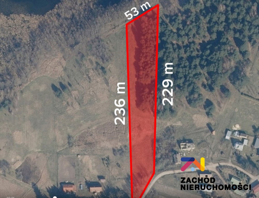 Malownicza działka nad jeziorem Sarbinowo, 0,88 ha Sarbinowo  8 878m2 Foto 1