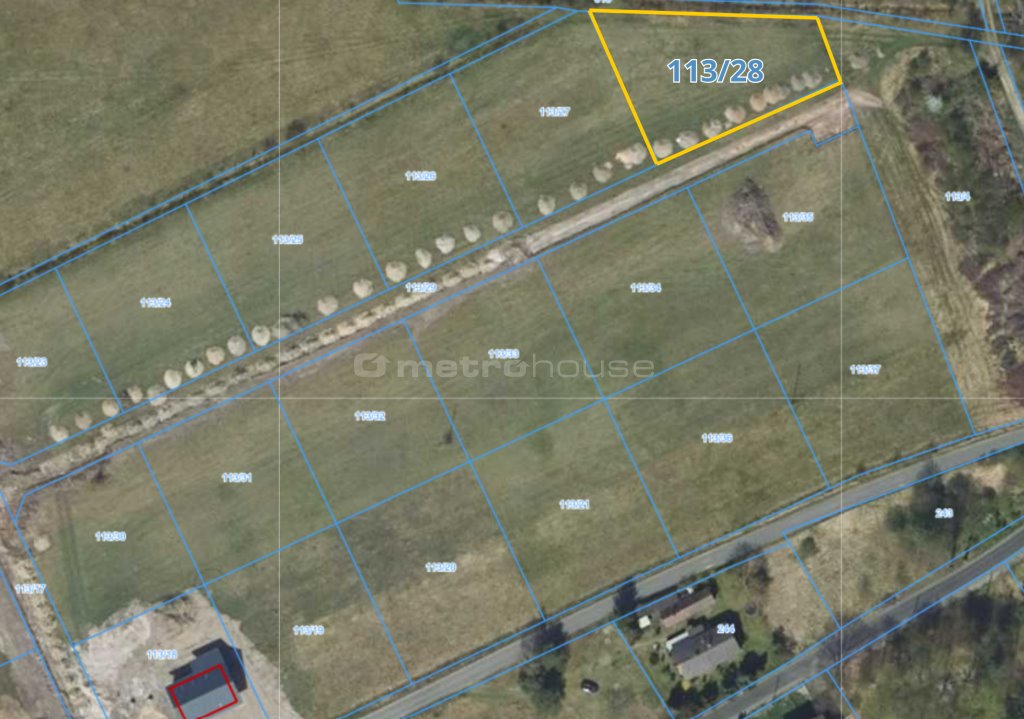 Działka budowlana w Kościelnej Wsi, 1404 m², spokojna okolica Kościelna Wieś  1 404m2 Foto 1