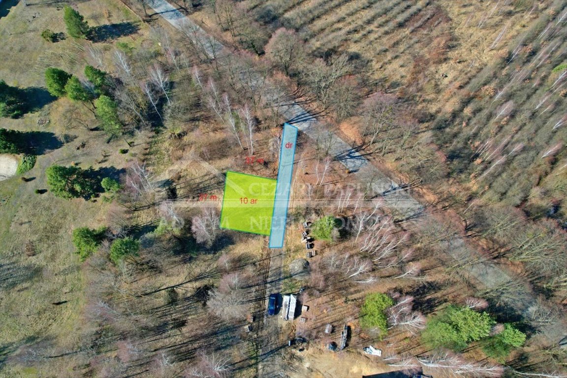 Działka 1000 m² z pozwoleniem na dom w Kębło, lasy Kębło, Kębło, Kazimierz Dolny  1 000m2 Foto 1