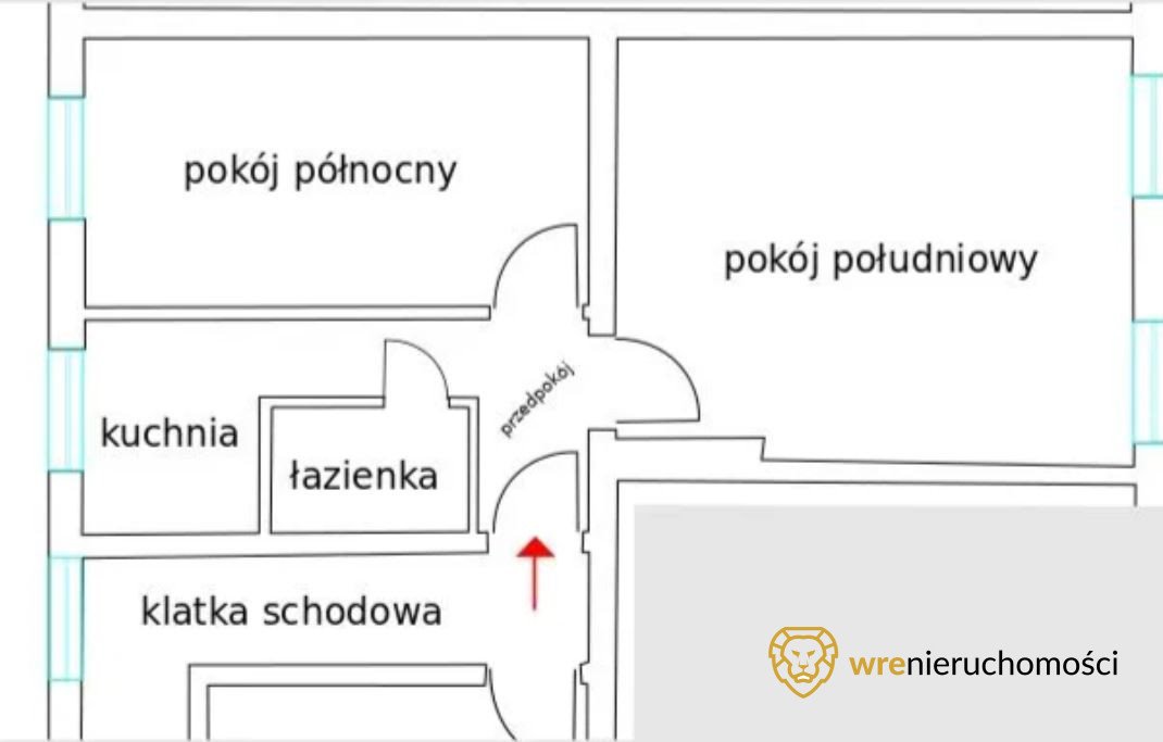 Mieszkanie dwupokojowe na sprzedaż Wrocław, Śródmieście, Mikołaja Reja  50m2 Foto 11