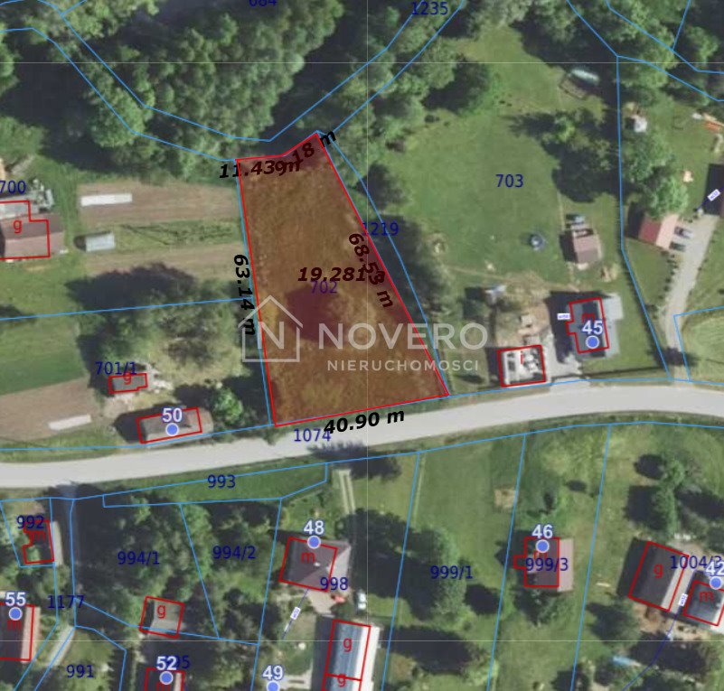 Działka budowlana 1900 m² w spokojnej okolicy z mediami Łęki Strzyżowskie  1 900m2 Foto 1