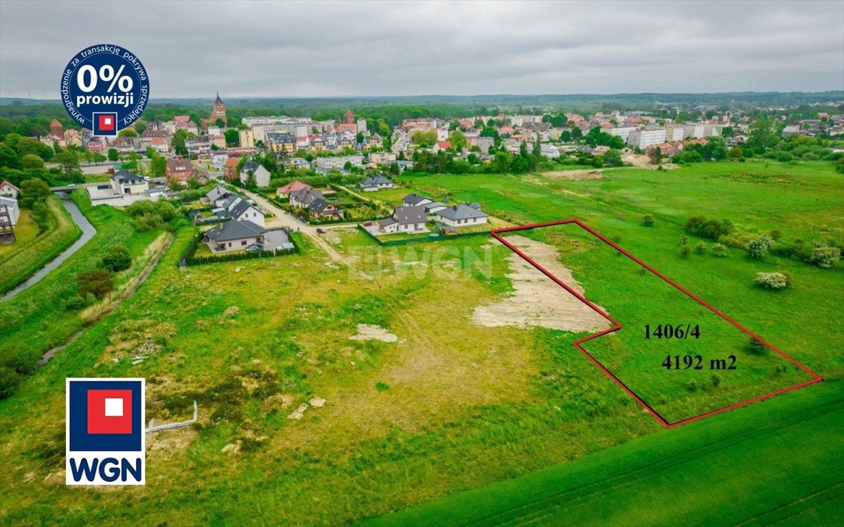 Działka budowlana 4192 m² w centrum Sławna z warunkami zabudowy Sławno, Mickiewicza  4 192m2 Foto 1