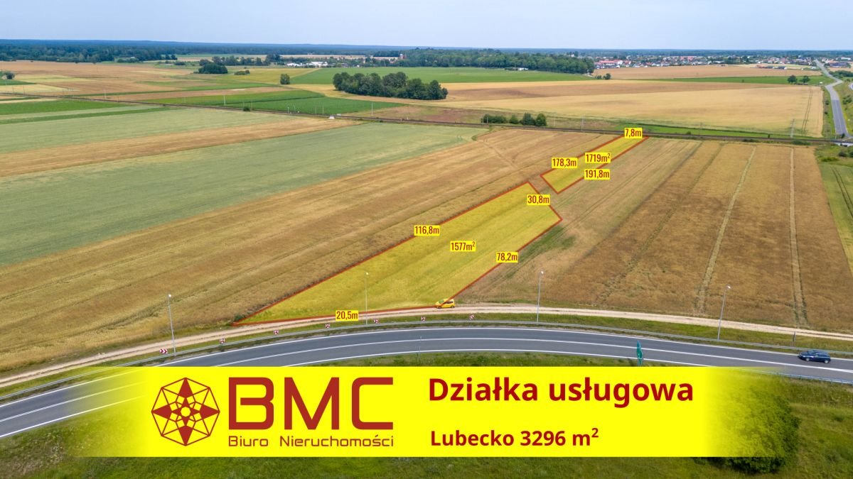 Działka przemysłowo-handlowa na sprzedaż Lubecko  3 296m2 Foto 1