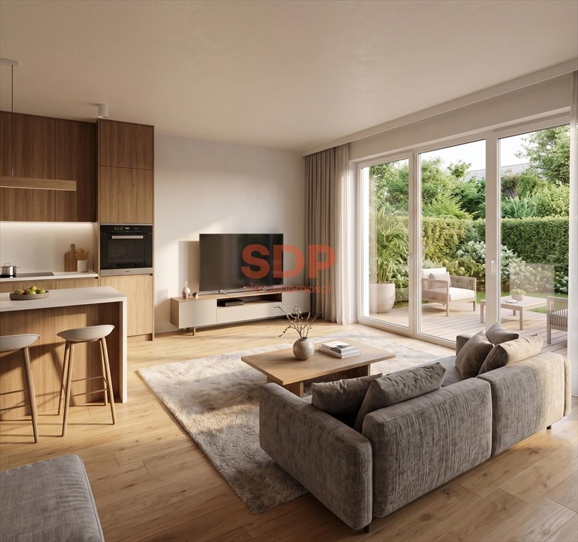 Przestronne 4-pokojowe mieszkanie z dużym ogrodem i nowoczesną architekturą Wrocław, Fabryczna, Maślice, Rędzińska  71m2 Foto 1