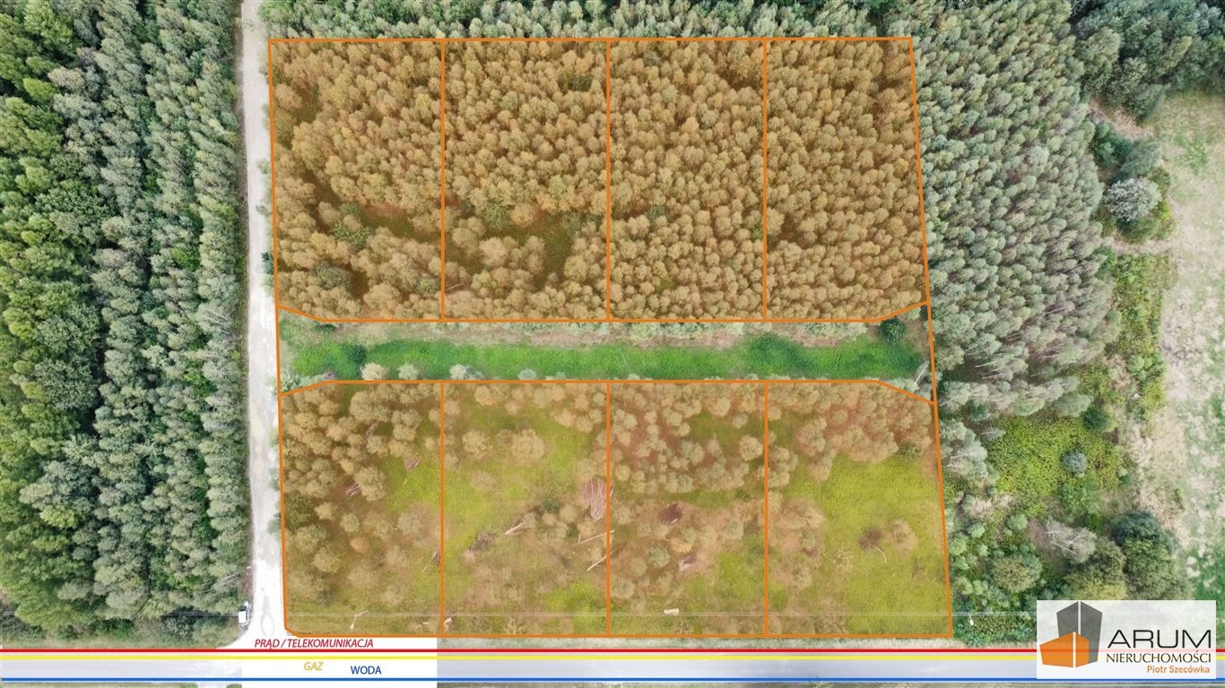 Działki budowlane w Łochyni z wodą, prądem i gazem Łochynia  1 190m2 Foto 1