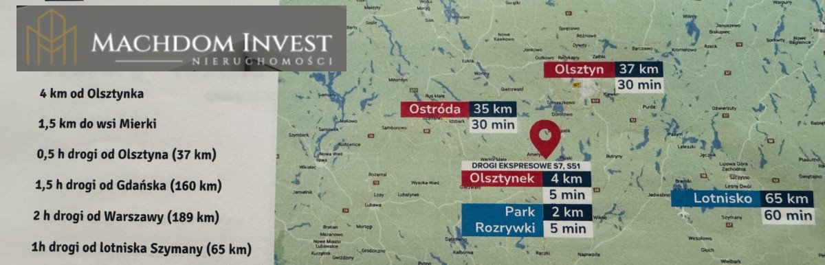Działka nad Jeziorem Pluszne - inwestycja i relaks polecam Mierki  1 533m2 Foto 1