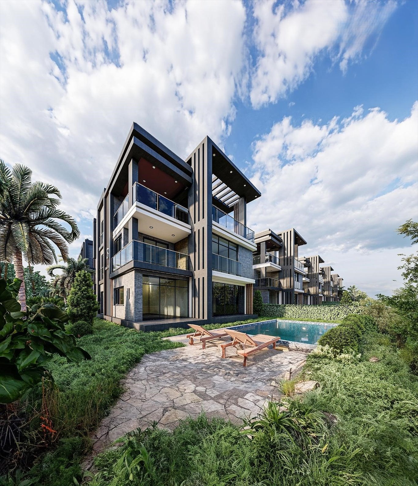 Ekskluzywne wille z basenem i sauną w Mezitli Turcja, Kuyuluk, Kuyuluk, Mezitli, Mersin  360m2 Foto 1