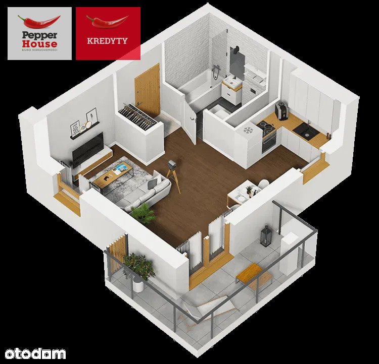 Polecam nowoczesne 31,35 m² z balkonem i miejscem parkingowym Bydgoszcz, Osiedle Leśne, Zaświat  31m2 Foto 1
