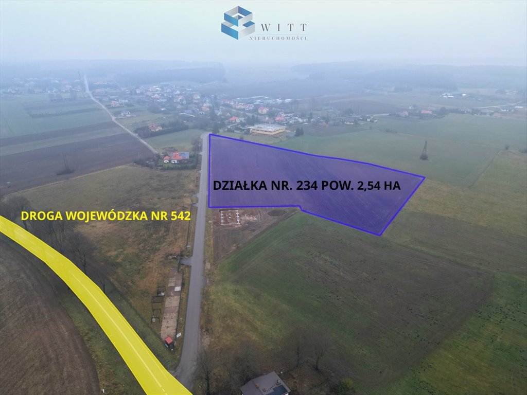 Działka 2,54 ha z MPZP, media, pod zabudowę i inwestycję Filice  2 500m2 Foto 1