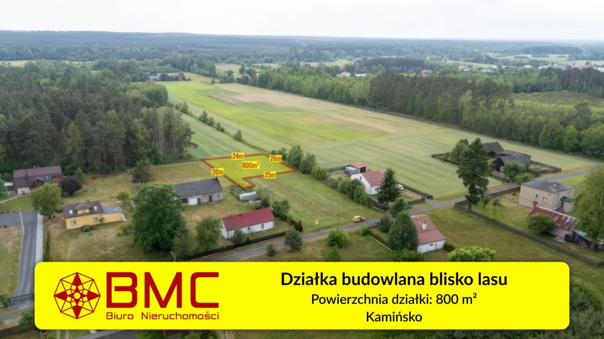 Działka budowlana na sprzedaż Kamińsko  800m2 Foto 1