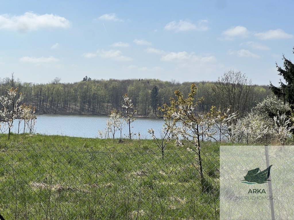 Urokliwe siedlisko nad jeziorem z własną linią brzegową Linówko  78m2 Foto 1