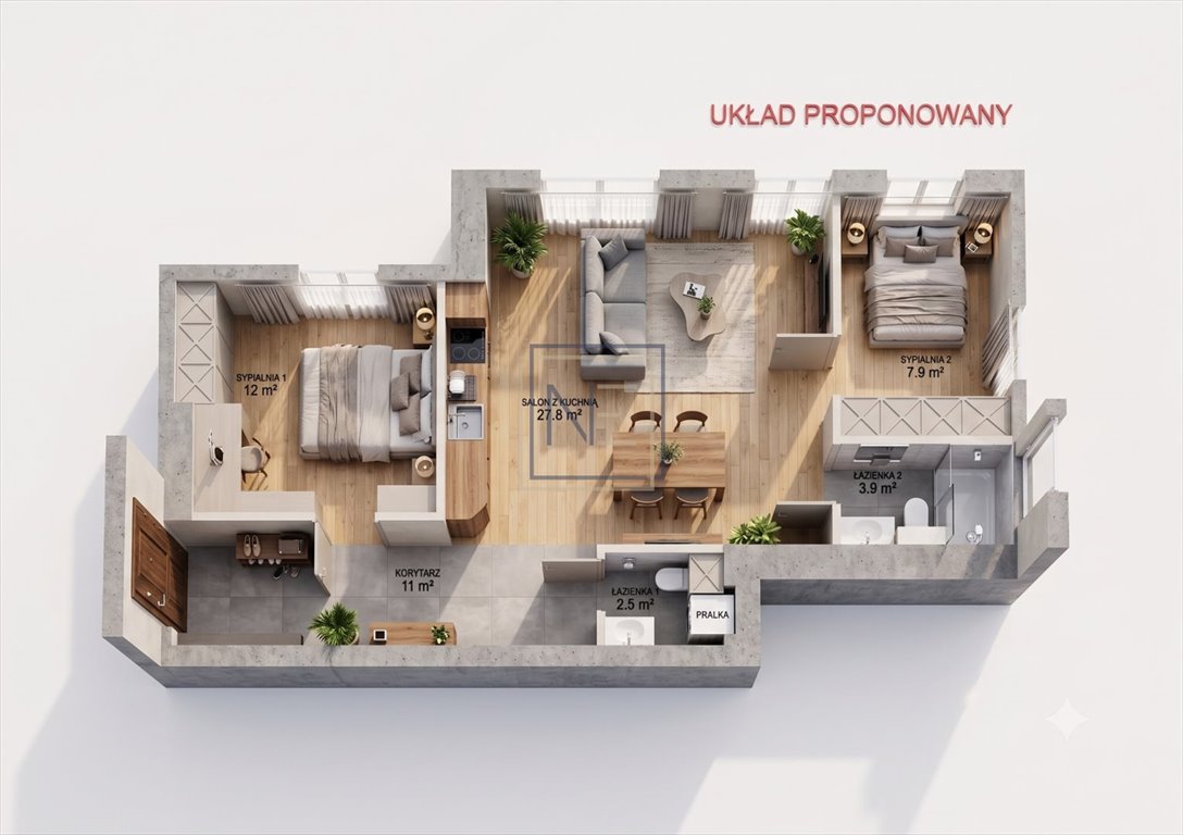 Przestronne 70 m² w odnowionej kamienicy z wysokimi sufitami Bydgoszcz, Centrum  70m2 Foto 1