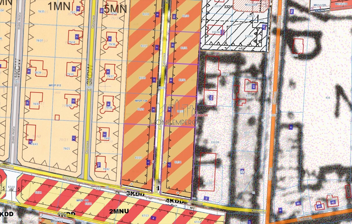 Działki pod zabudowę 1000 m² w Ustanowie - polecam Ustanów, Kalinowa  1 000m2 Foto 1