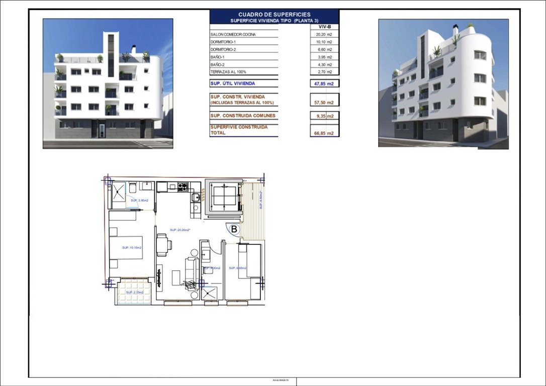 Mieszkanie trzypokojowe na sprzedaż Hiszpania, Torrevieja, C. Unión Musical Torrevejense  48m2 Foto 3