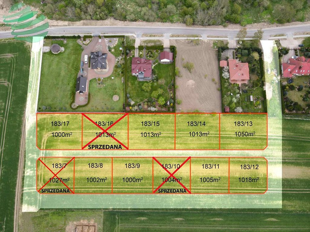 Polecam 8 działek 1000 m² w Bobrowiczkach, blisko S6 Bobrowiczki  1 000m2 Foto 1