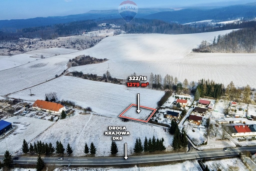 Działka budowlana 1279 m² w Jeleniowie, uzbrojona, blisko Kudowy Jeleniów  1 279m2 Foto 1