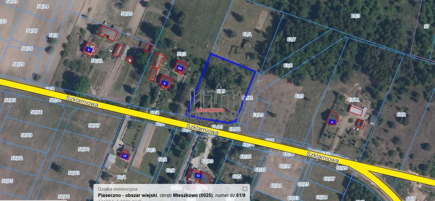 Działka budowlana na sprzedaż Mieszkowo, Szklarniowa  3 444m2 Foto 3