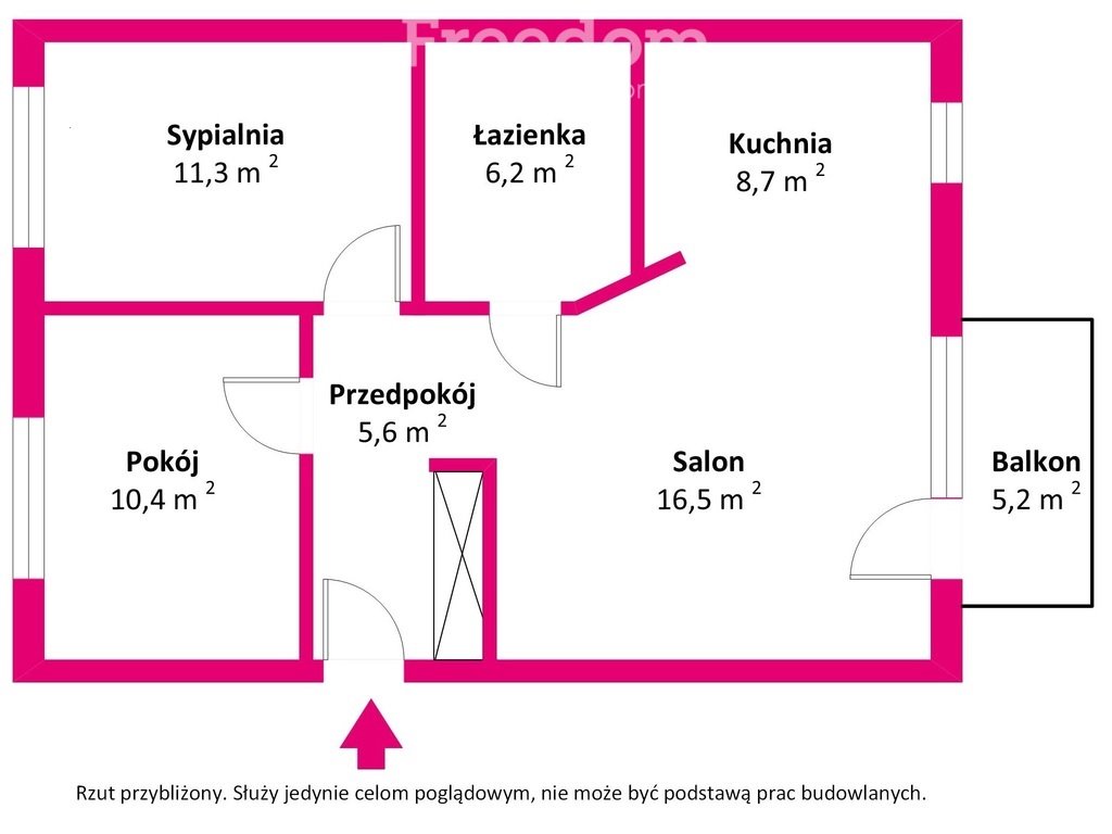 Mieszkanie trzypokojowe na sprzedaż Olsztyn  61m2 Foto 15