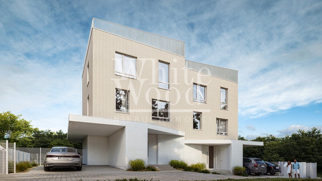 Nowoczesny dom z tarasem na dachu i zielonym otoczeniem Gdynia, Witomino, Długa  136m2 Foto 1