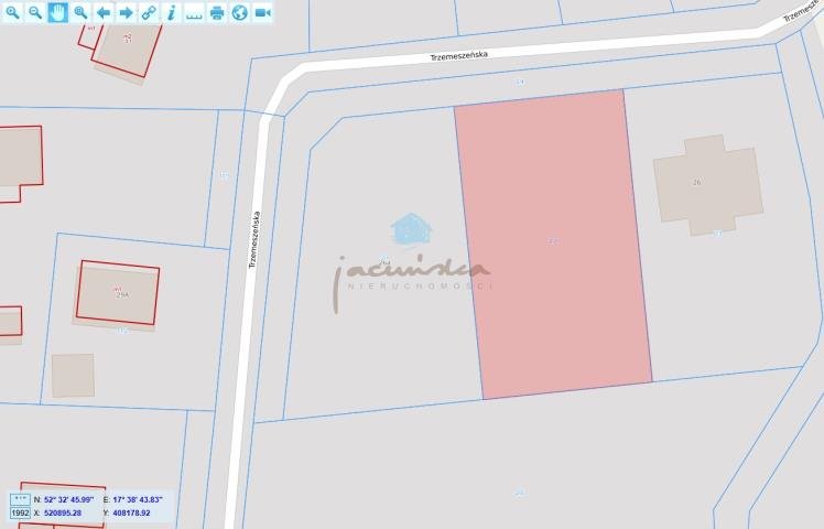 Działka narożna 1195 m2 z mediami, blisko lasów i jezior Gniezno, Arkuszewo, Trzemeszeńska  1 196m2 Foto 1