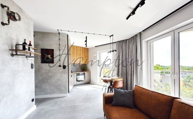 Nowoczesny loft z tarasem i systemem FIBARO w Warszawie Warszawa, Jugosłowiańska  39m2 Foto 1