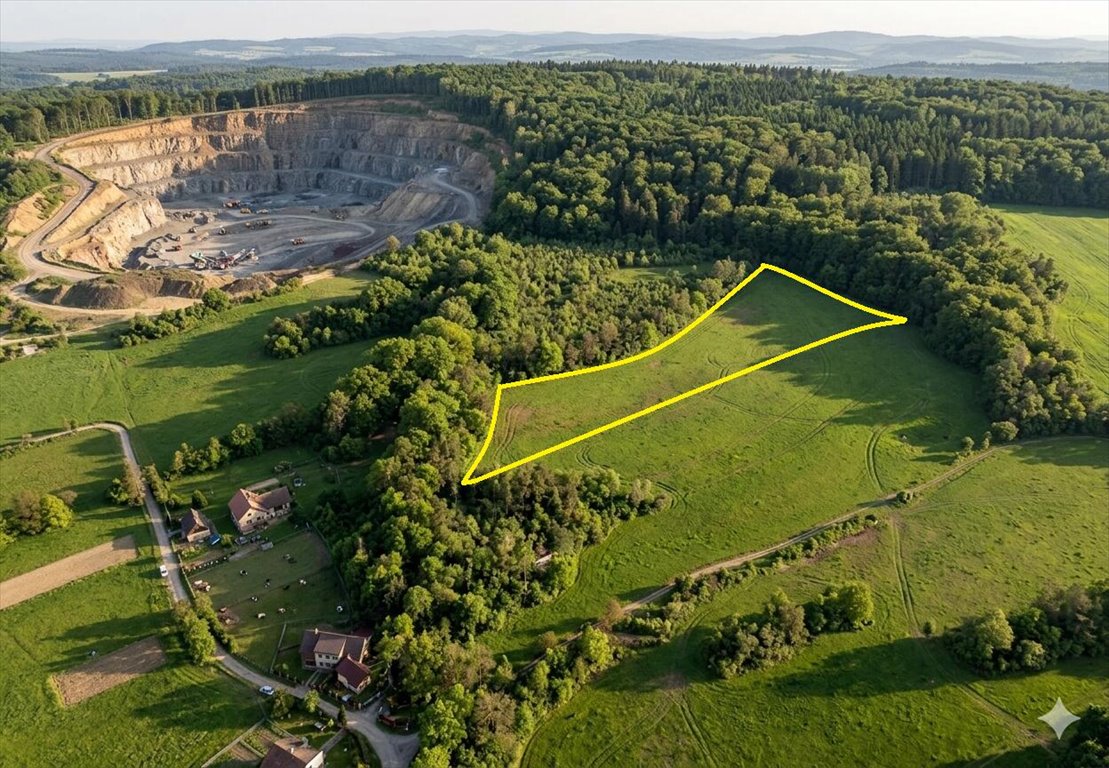Działka rolna z widokiem, stanowisko archeologiczne, 34 625 m² Leszna Górna  34 625m2 Foto 1