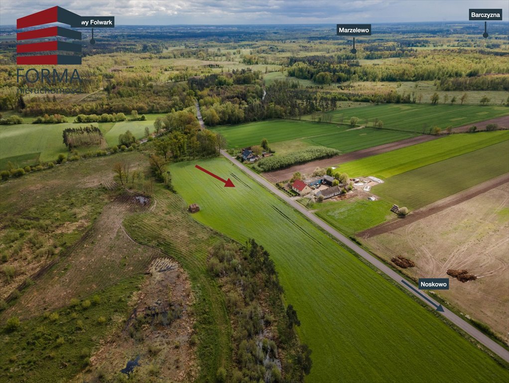 Działka budowlana na sprzedaż Noskowo, Noskowo  1 384m2 Foto 6