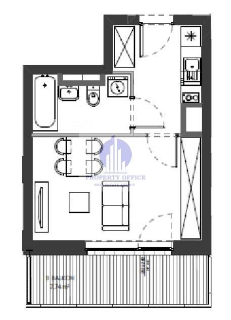 Wynajem 27 m2 na Bielanach z garażem i pełnym wyposażeniem Warszawa, Bielany, Bielany, Pęcicka  27m2 Foto 1