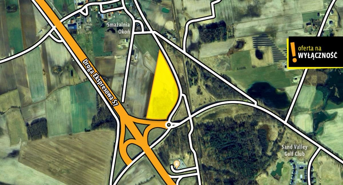 Na sprzedaż działka inwestycyjna 44 411 m² pod logistykę Zielony Grąd  44 411m2 Foto 1
