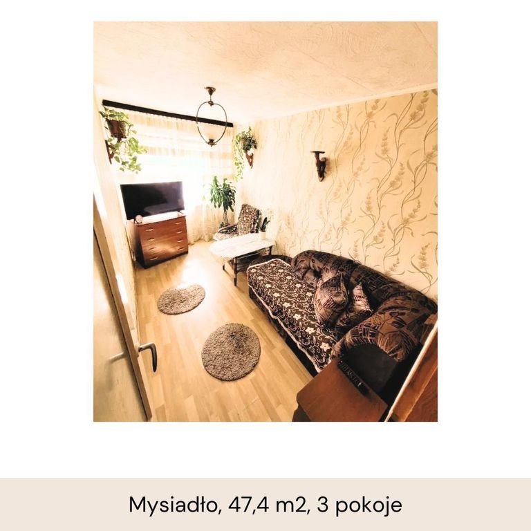 Mieszkanie trzypokojowe na sprzedaż Mysiadło  47m2 Foto 1